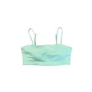 gymshark bandeau sports bra light mint green S lifting training gym workout